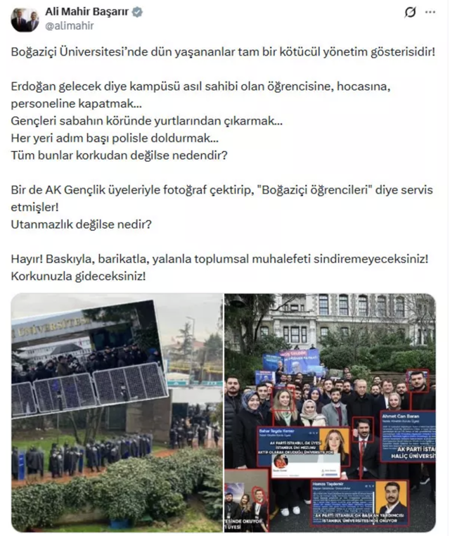 AK Parti'den CHP'li Başarır'ın